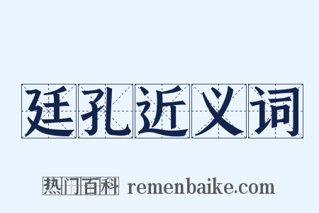 廷孔近义词是什么意思的图片